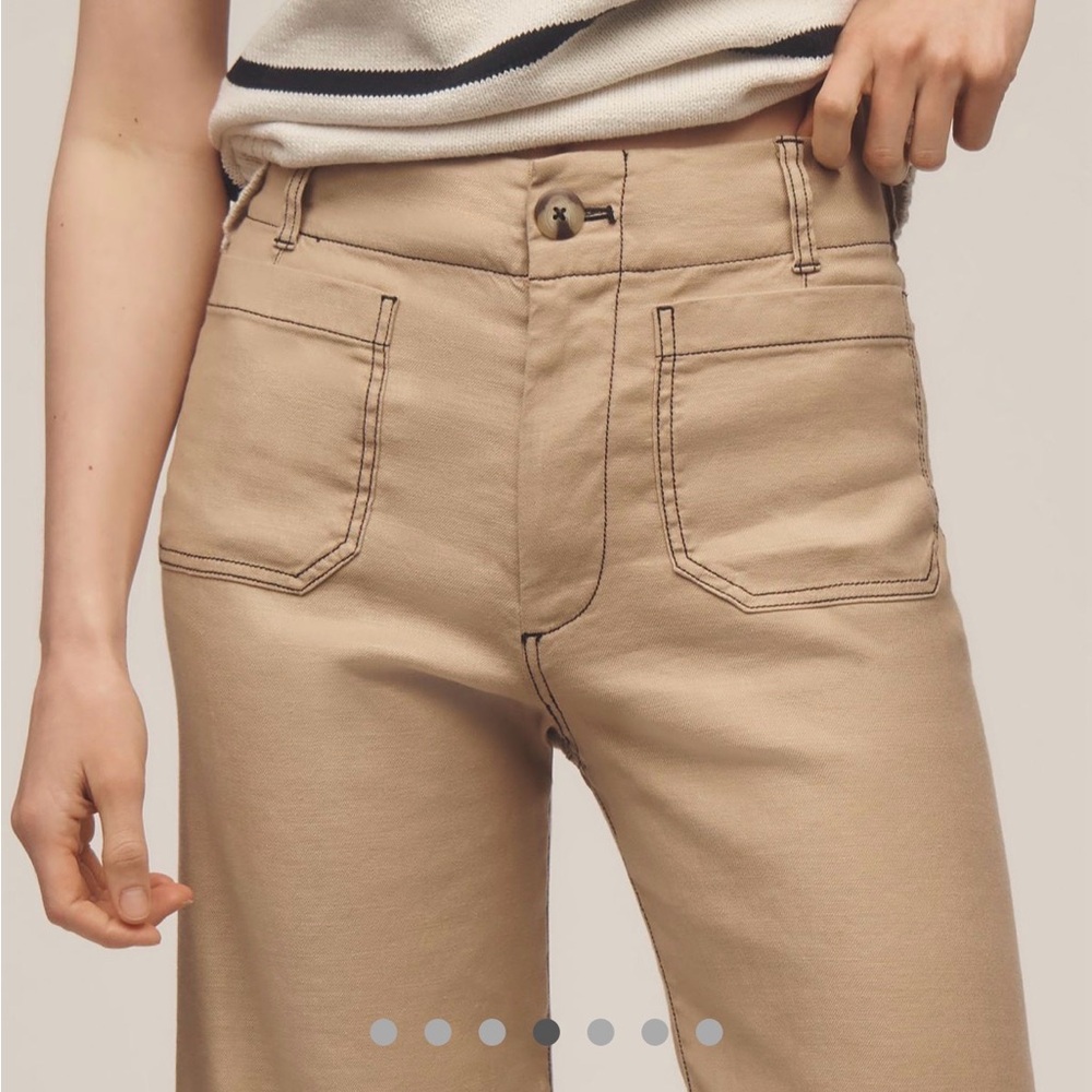 Collette linen stitches pants - Picture 4 of 8